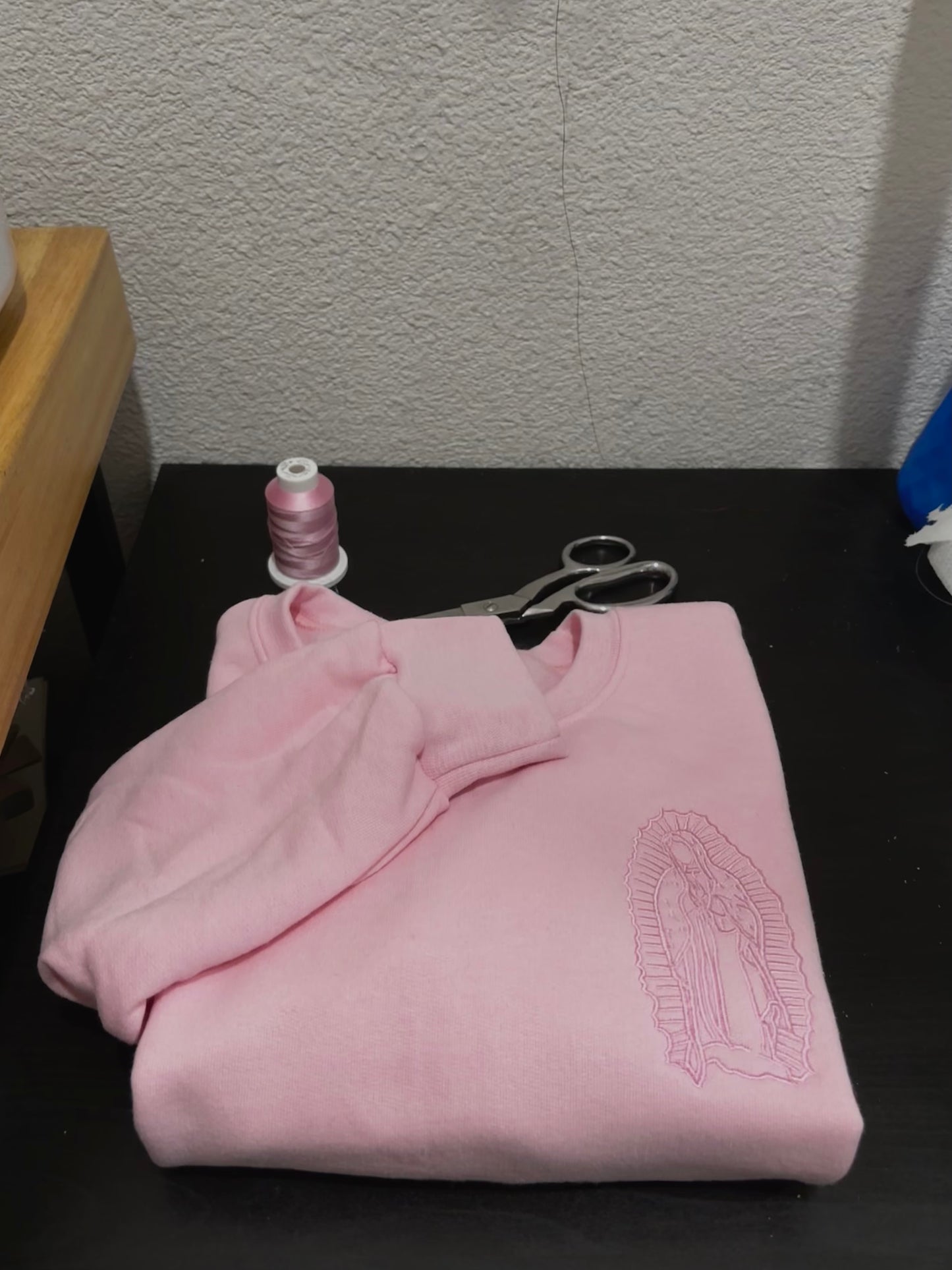 Pink Virgen Mary Sweater